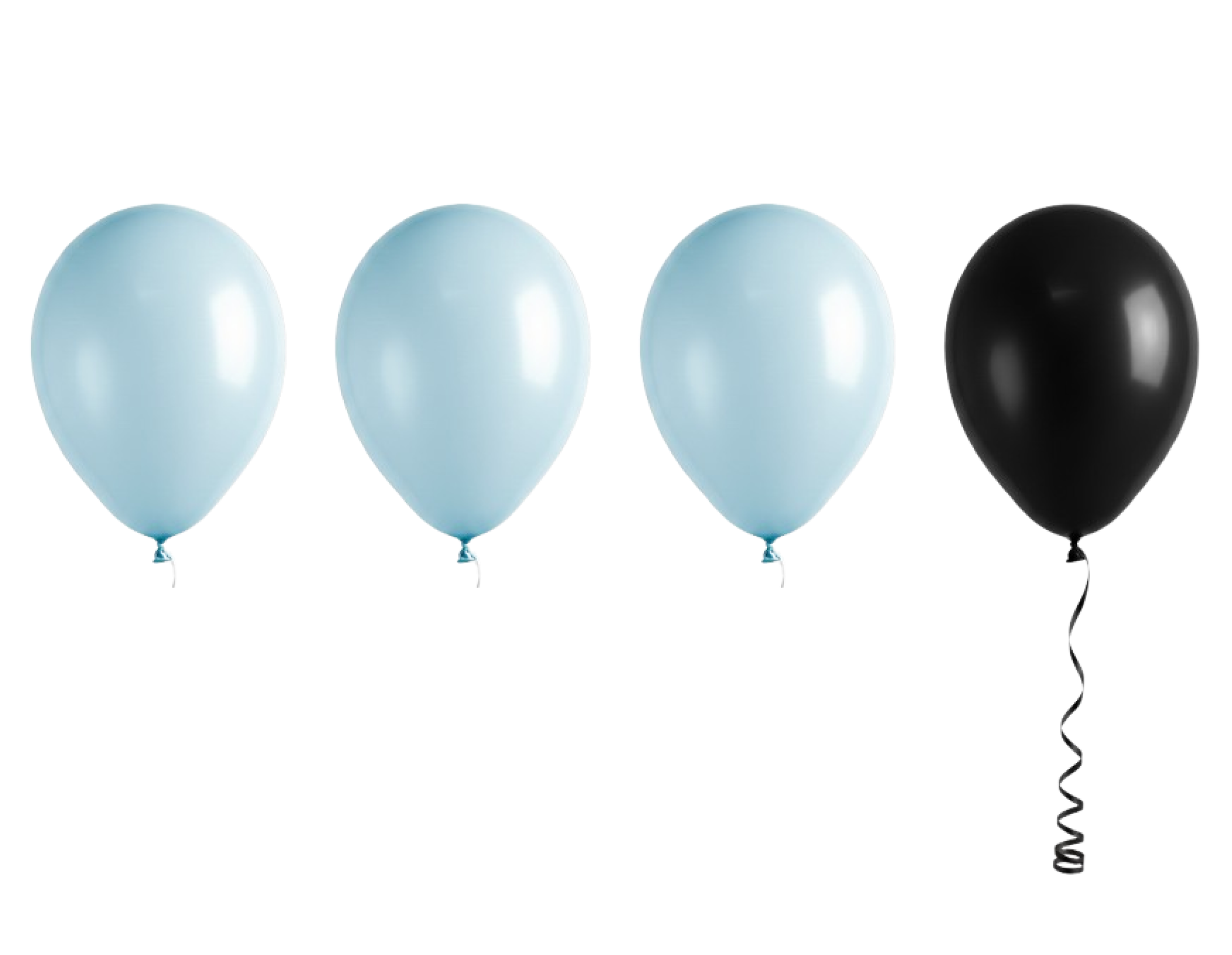 3 in 4 balloons graphic